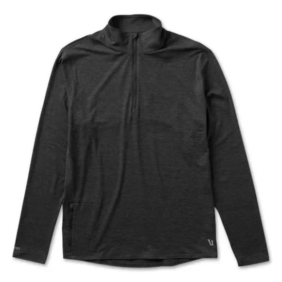 Vuori Ease Performance Half Zip Pullover Charcoal Heather V221 Mens Medium - Picture 1 of 4